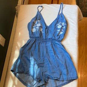 Denim Romper
